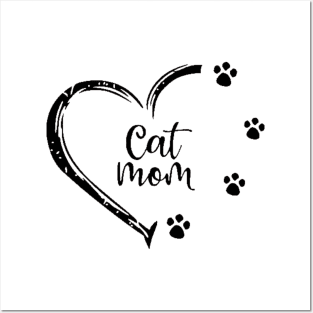 Cat Mom, Cat Lover , Gift For Mom, Fur Mama Gift, Mother's Day Gift, Cat Names Posters and Art